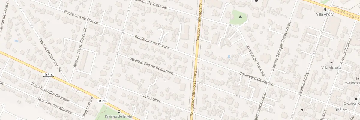 Plan du 59 Bd de France à Ouistreham