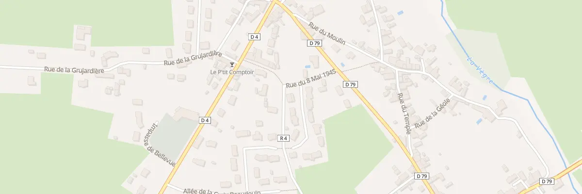 Plan du 6 Rue du 8 Mai 1945 à Poillé-sur-Vègre