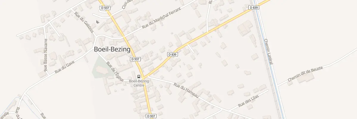 Plan du 6B Rue du Bois à Boeil-Bezing
