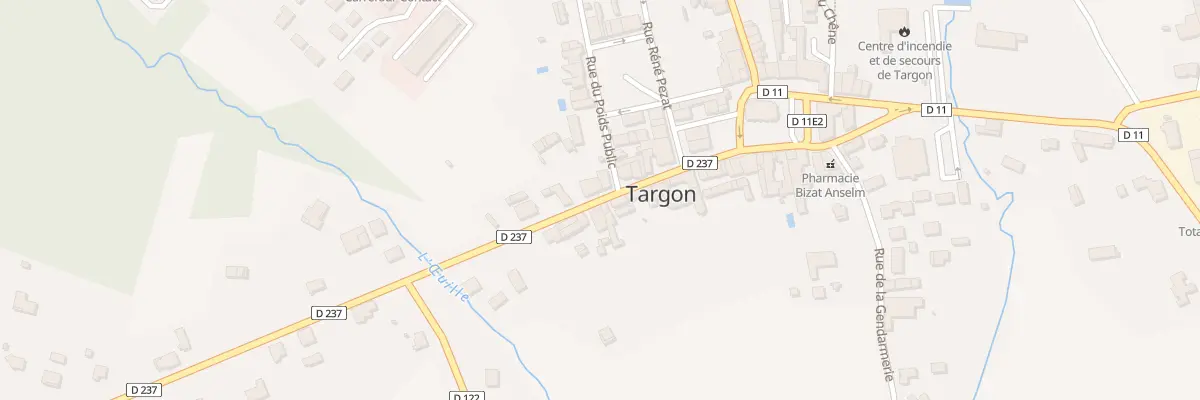 Plan du 46 Rue Grand’Rue à Targon