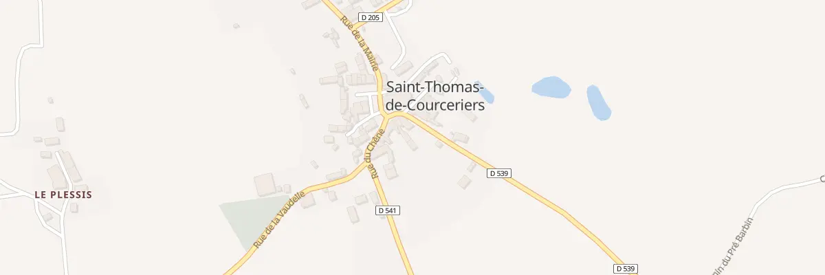 Plan du 3 Rue de Courceriers à Saint-Thomas-de-Courceriers