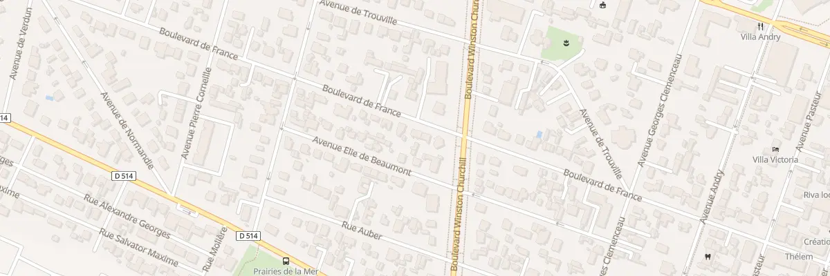 Plan du 61 Bd de France à Ouistreham