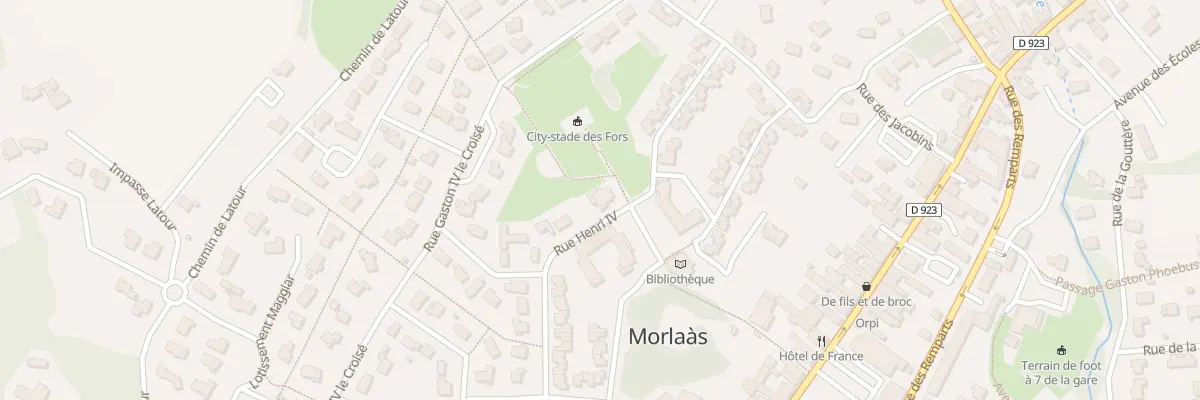 Plan du 18 Rue Henri IV à Morlaàs