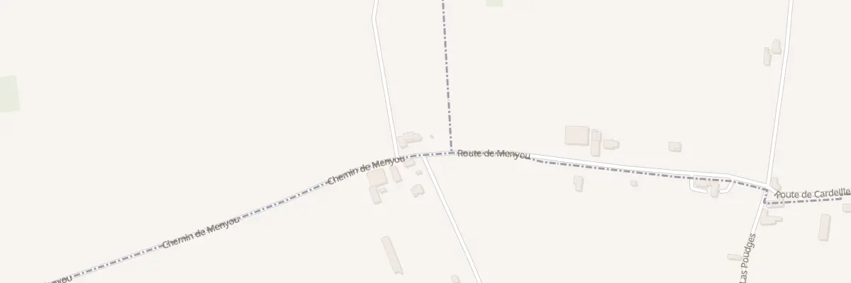 Plan du 5 Che de Menyou à Carrère