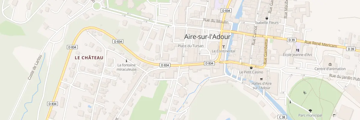 Plan du 20 Av des Pyrénées à Aire-sur-l’Adour