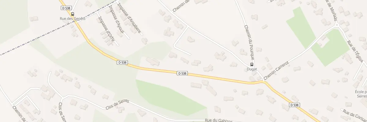 Plan du 2 Imp du Belvedere à Serres-Morlaàs