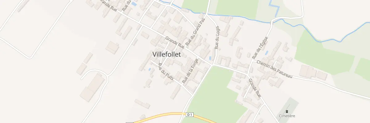 Plan du 25 Grande Rue à Villefollet