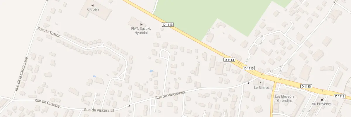 Plan du 5 All des Aubiers à Toulenne