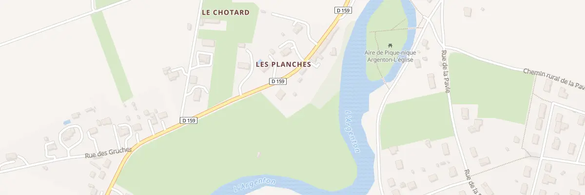 Plan du 250 Rue des Planches à Loretz-d’Argenton