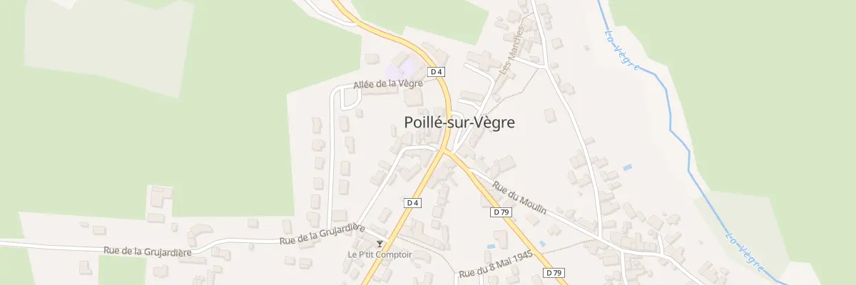 Plan du 2 Rue Pierre Thibault à Poillé-sur-Vègre