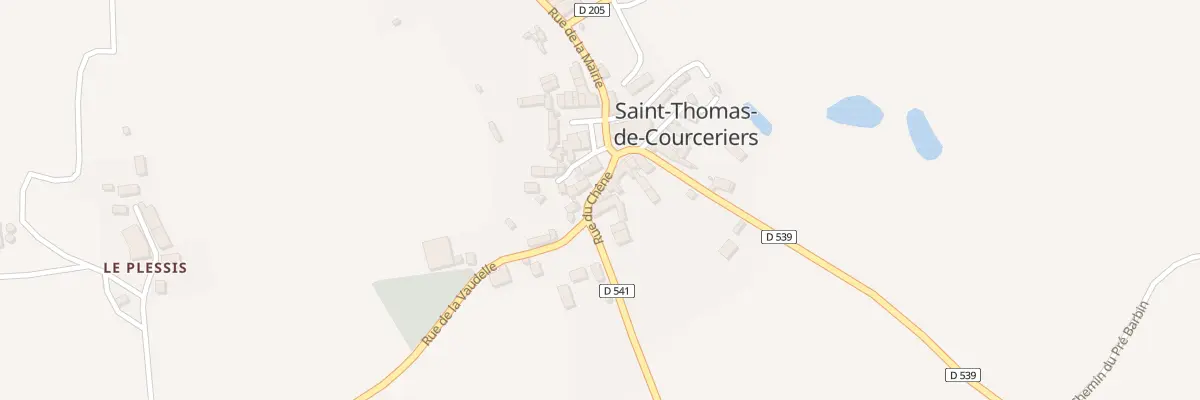 Plan du 2 Rue de la Vaudelle à Saint-Thomas-de-Courceriers