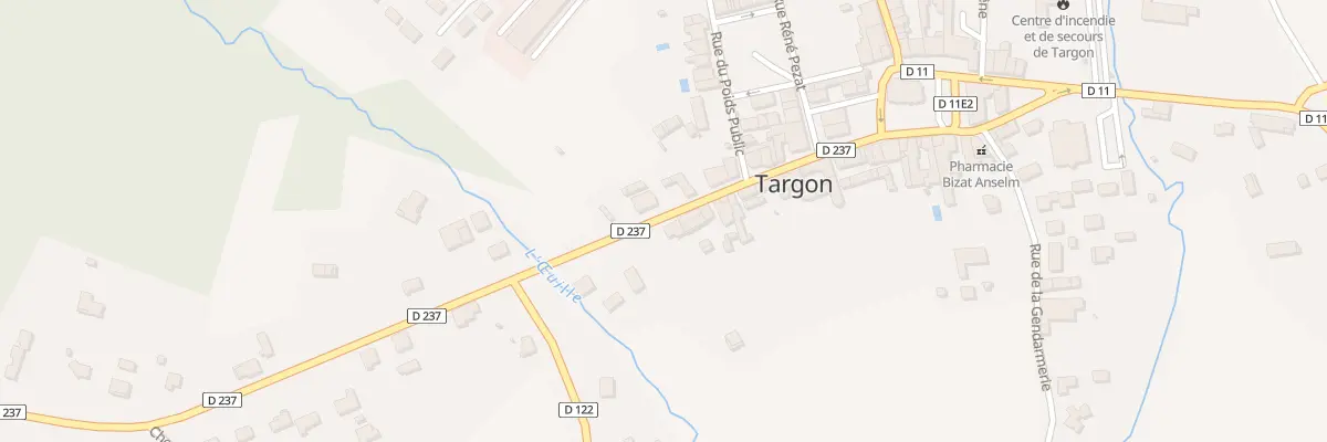 Plan du 60 Rue Grand’Rue à Targon