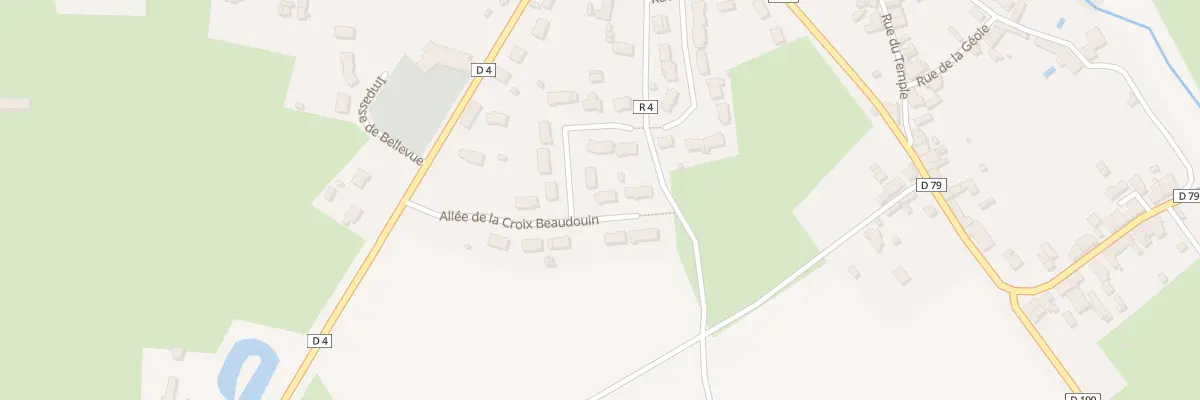 Plan du 4 All de la Croix Beaudouin à Poillé-sur-Vègre