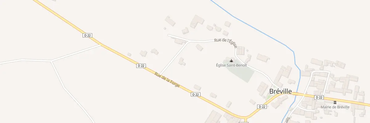 Plan du 14 Rue de l’Eglise à Bréville