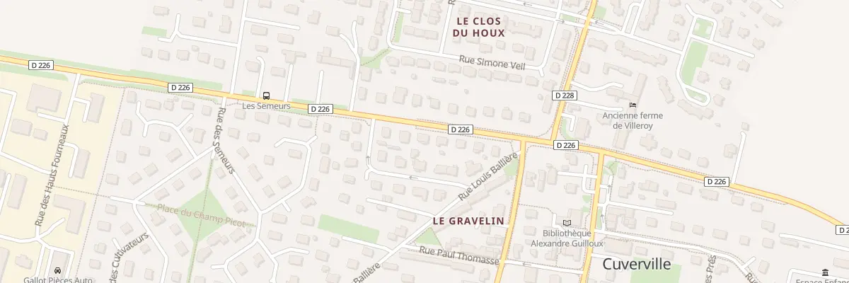 Plan du 7 Rue de Colombelles à Cuverville