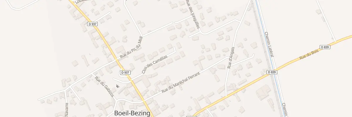 Plan du 9 Clos des Camélias à Boeil-Bezing