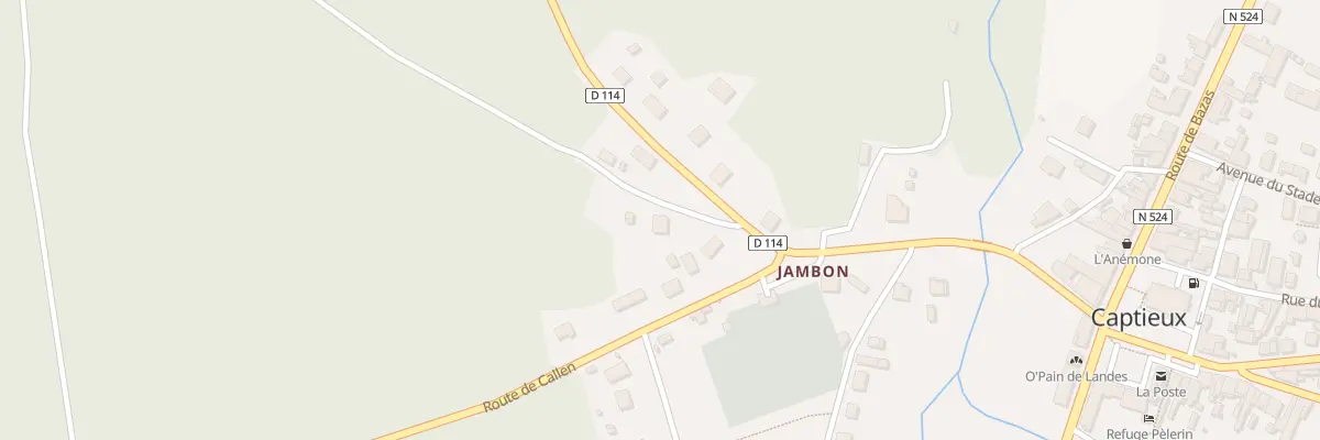 Plan du 3 Rte de Lucmau à Captieux