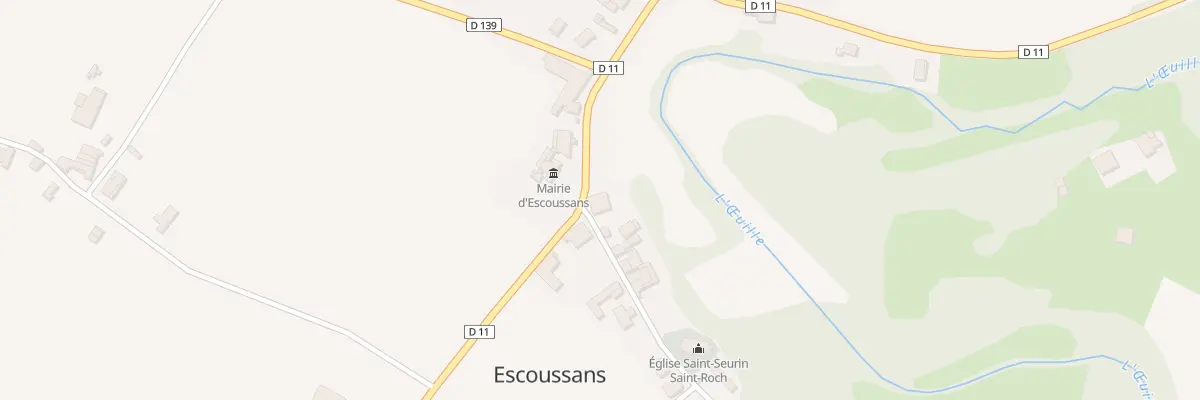 Plan du 3 Le Bourg à Escoussans