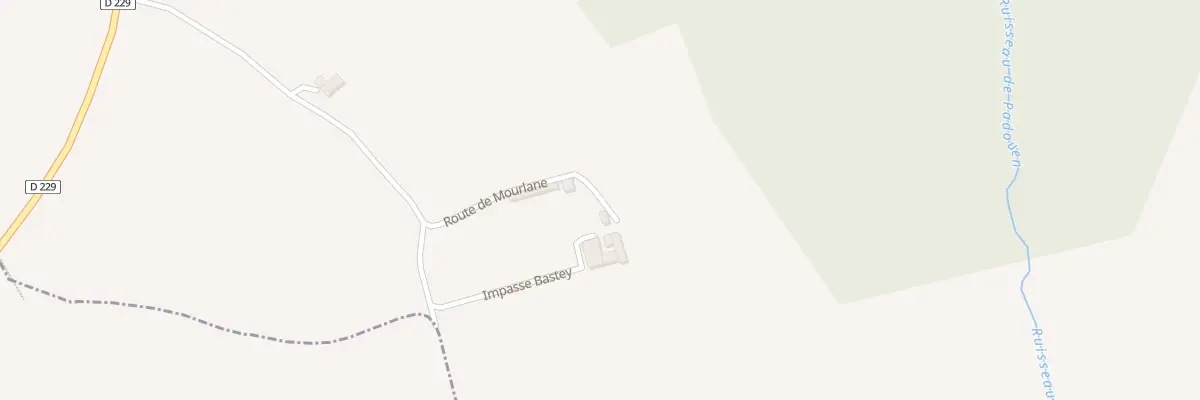 Plan du 71 Mourlane à Gabarnac