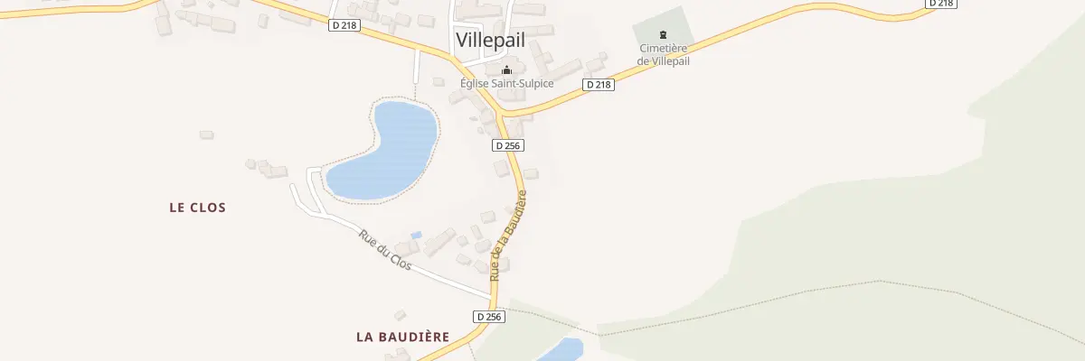 Plan du 3 Rue de la Baudière à Villepail