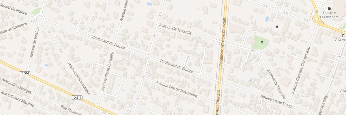 Plan du 82 Bd de France à Ouistreham
