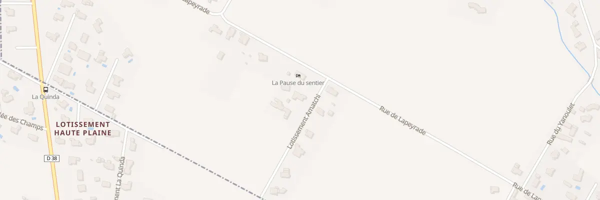 Plan du 4 Lot Amatchi à Sendets