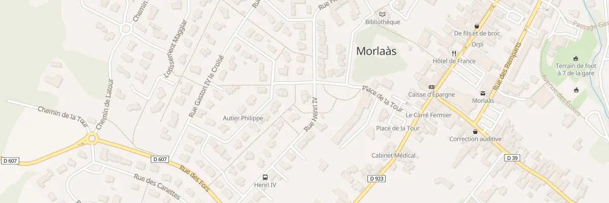 Plan du 38 Rue Henri IV à Morlaàs