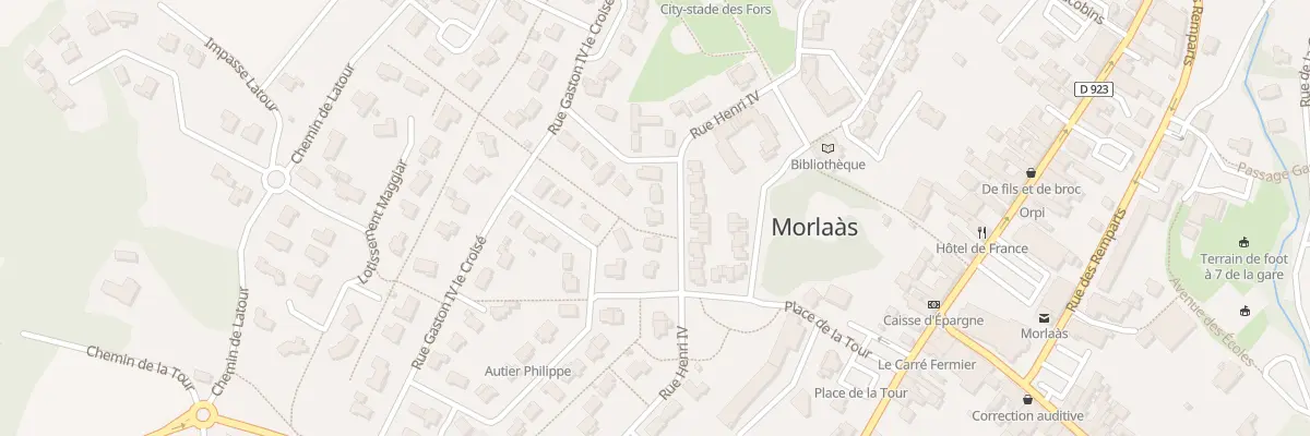 Plan du 30 Rue Henri IV à Morlaàs