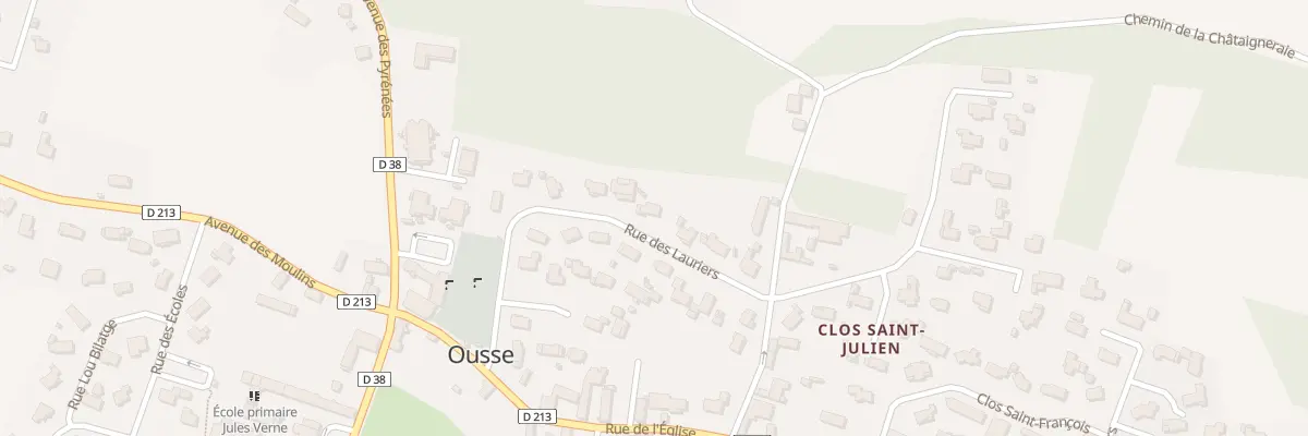 Plan du 8 Rue des Lauriers à Ousse