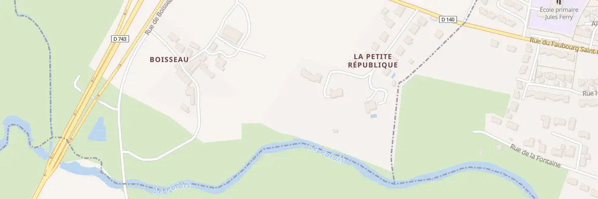 Plan du 16 All de la Pte Republique à Châtillon-sur-Thouet