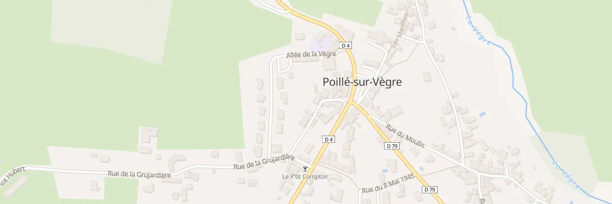 Plan du 6 Rue Pierre Thibault à Poillé-sur-Vègre