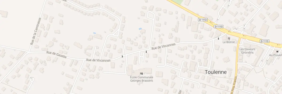 Plan du 23 Rue de Vincennes à Toulenne