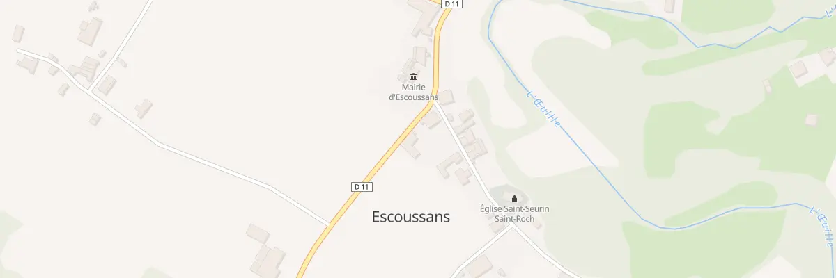 Plan du 4 Le Bourg à Escoussans