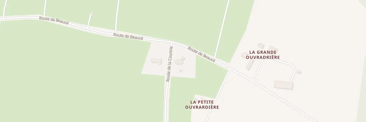Plan du 1 Rte de la Courtrie à Solesmes