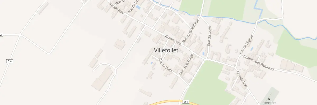 Plan du 8 Rue du Puits à Villefollet