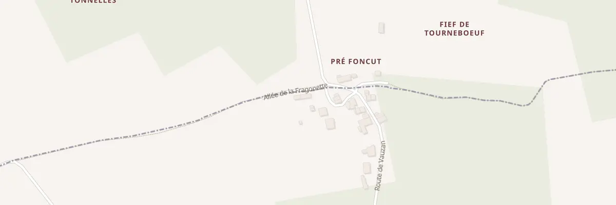 Plan du 1 All de la Fragonette à Baignes-Sainte-Radegonde
