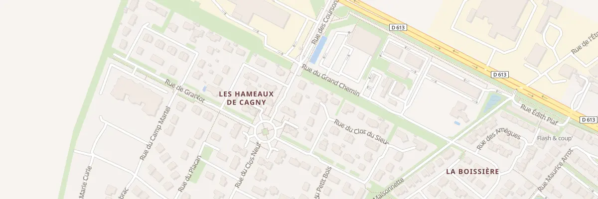Plan du 2 Rue des Coursons à Cagny
