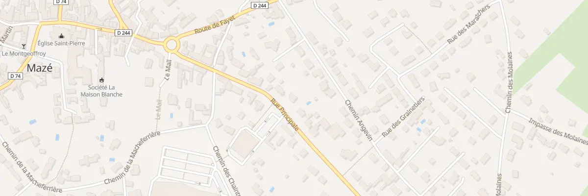 Plan du 36 Rue Principale à Mazé-Milon
