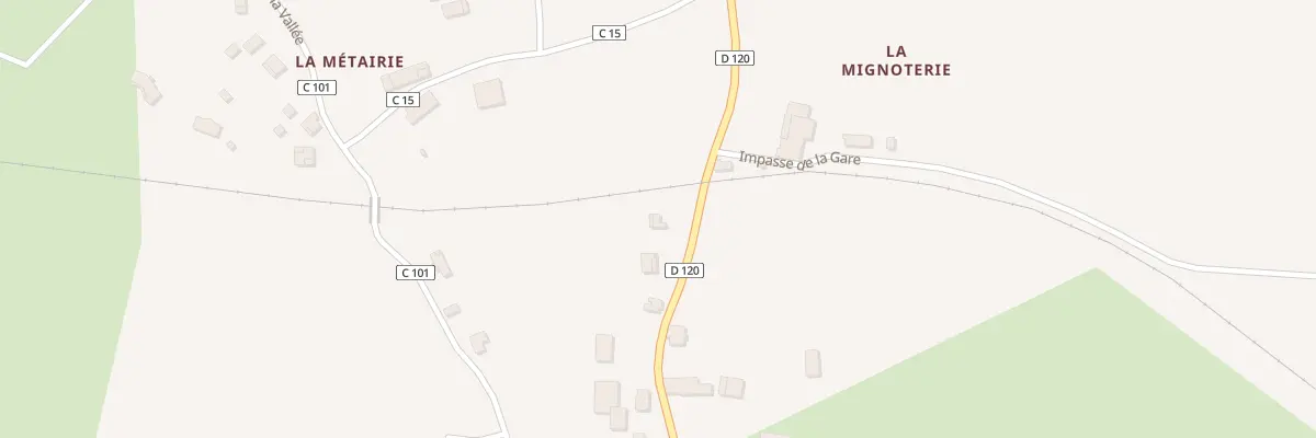 Plan du 319 La Metairie à Maransin