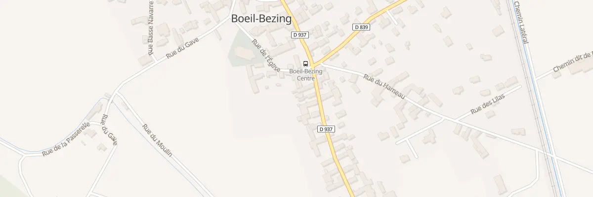 Plan du 9905 Rue des Pyrénées à Boeil-Bezing