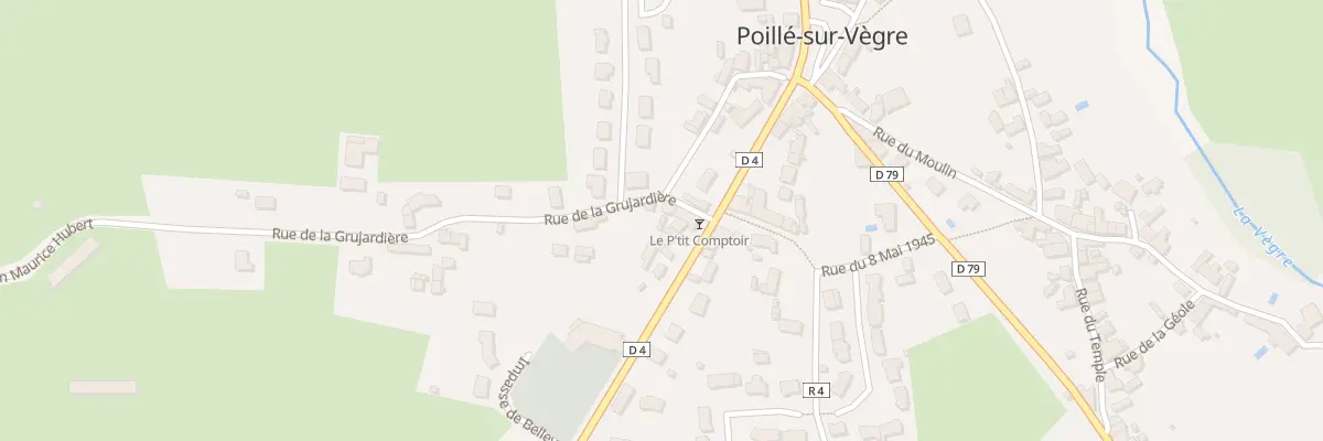 Plan du 10 Rue Pierre Thibault à Poillé-sur-Vègre