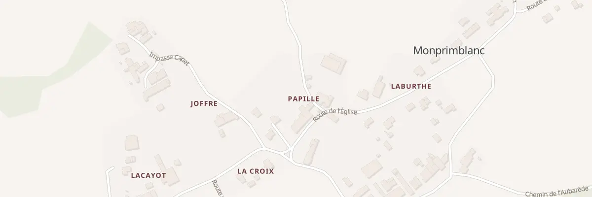 Plan du 20A Papille à Monprimblanc