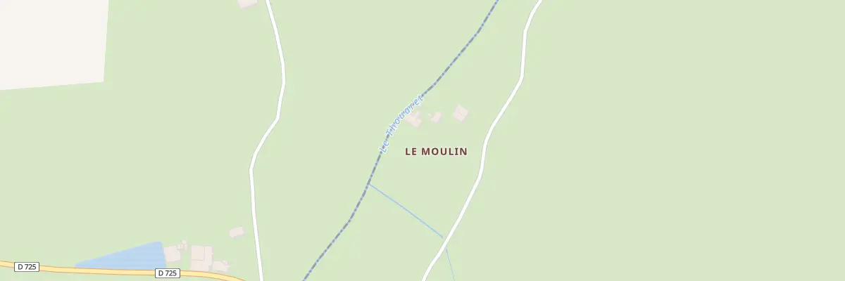 Plan du Moulin de Chatillon à Boussais