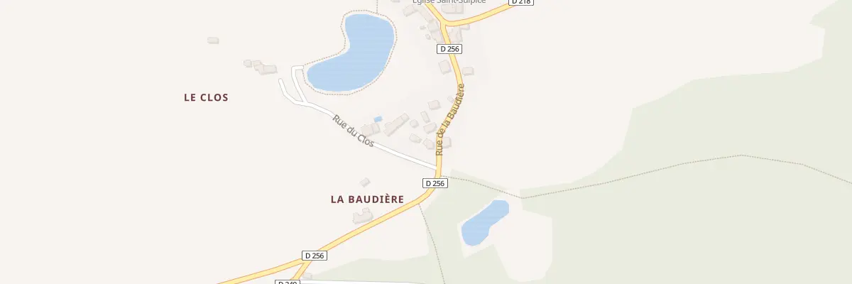 Plan du 14 Rue de la Baudière à Villepail