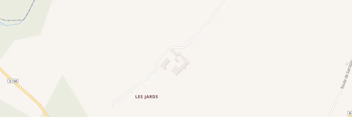 Plan du 5003 Les Jards à Montlieu-la-Garde