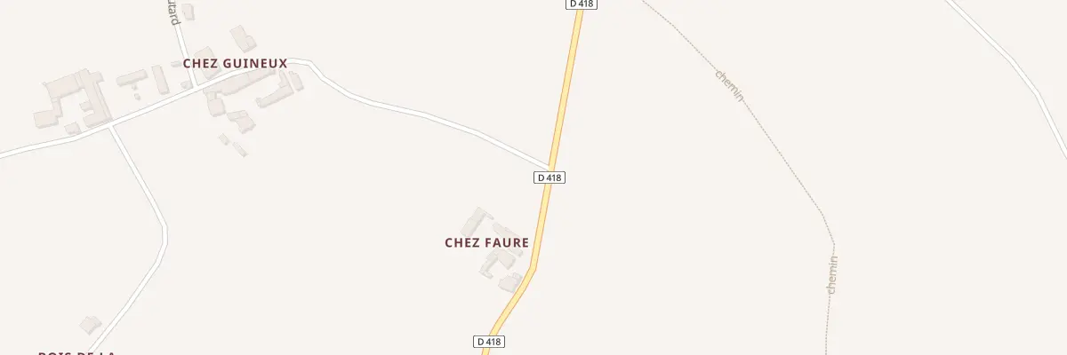 Plan du 4 Chez Faure à Verrières