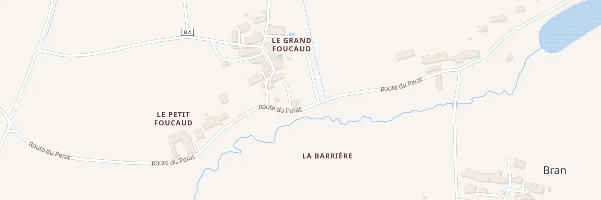 Plan du 5011 Le Grand Foucaud à Bran