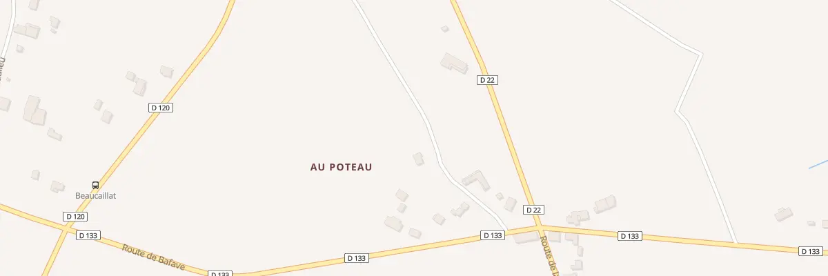 Plan du 377 Au Poteau à Maransin