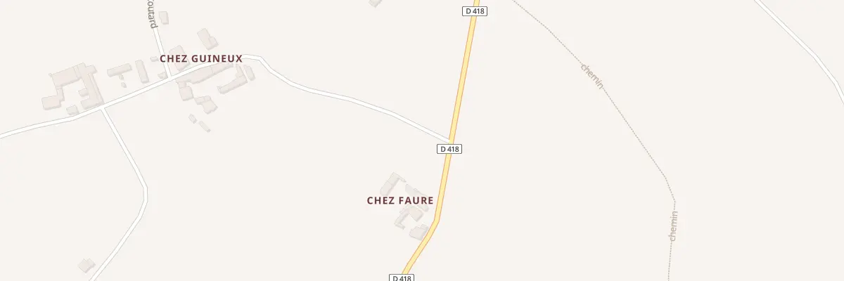 Plan du 2 Chez Faure à Verrières