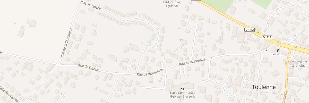 Plan du 9 Rue Tustoc à Toulenne